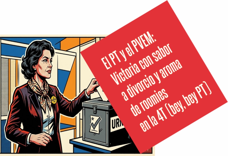 El PT y el PVEM: Victoria con sabor a divorcio y aroma de roomies en la 4T (bey, bey PT)